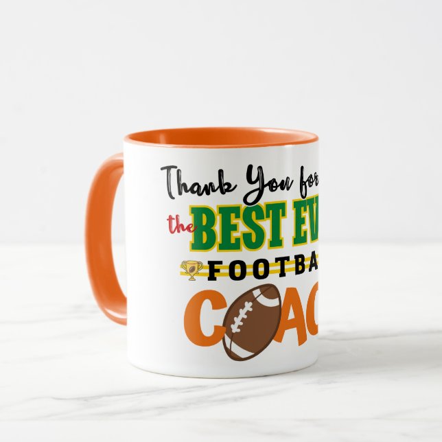 Taza Gracias entrenador de fútbol (Anverso izquierdo)