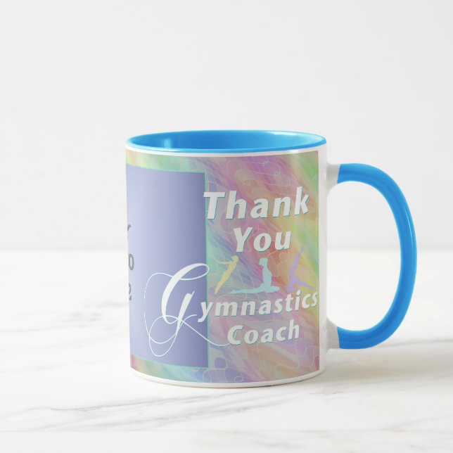 Taza Gracias, entrenador de gimnasia, foto (Derecha)