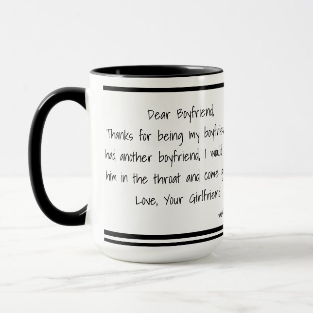 Taza Gracias, novio. (Izquierda)