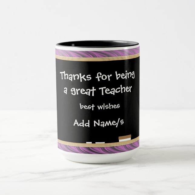 Taza Gracias personalizadas al profesor (Centro)