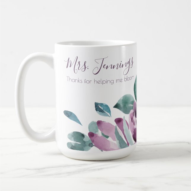 Taza Gracias Por Ayudarme A Florecer (Izquierda)