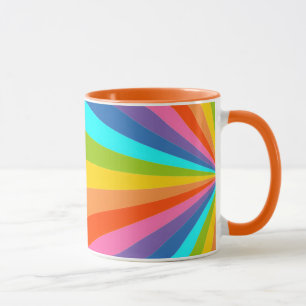 Taza "Gracias por brillar tu luz" Rayos Coloridos