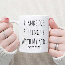 Taza Gracias Por Poner Al Día Con Mi Maestro De Cuidado
