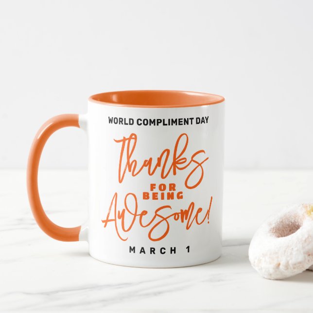 Taza ¡Gracias por ser alucinante! Día Mundial del Cumpl (Con donut)