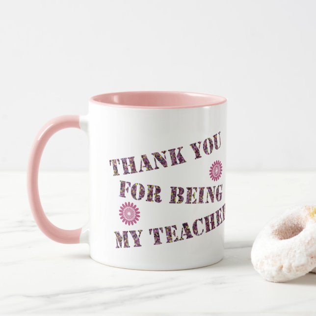 Taza Gracias Por Ser Mi Apreciación De La Clase Docente (Con donut)
