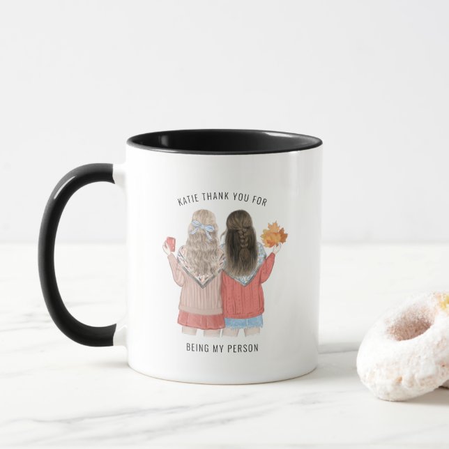 Taza Gracias por ser mi persona | Mejor Amigo (Con donut)