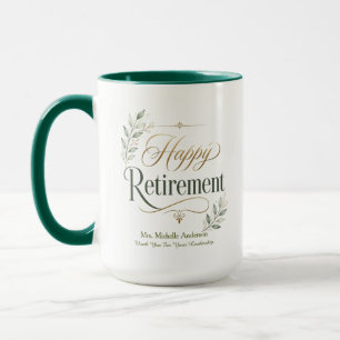 Taza Gracias Por Su Liderazgo Nombre Personalizado