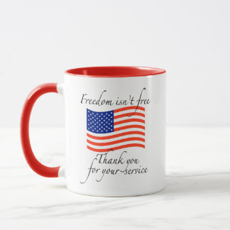 TAZA GRACIAS POR SU SERVICIO COMBO MUG