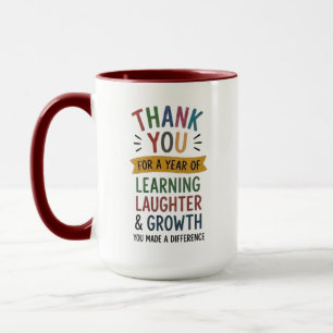 Taza Gracias por un año de aprendizaje 