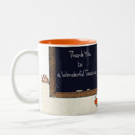 Taza Gracias, Profesor. Arte de vintage