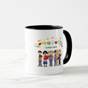 Taza Gracias, Profesor. Regalo de nombre personalizado