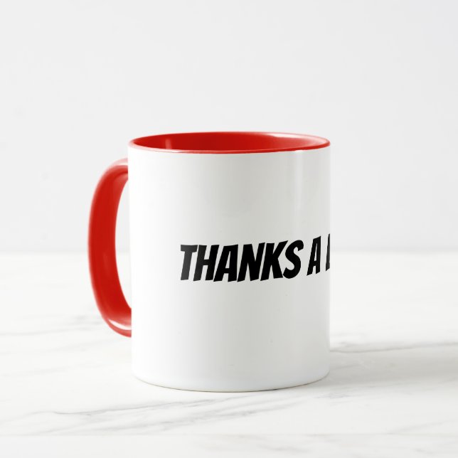 Taza gracias un montón (Anverso izquierdo)