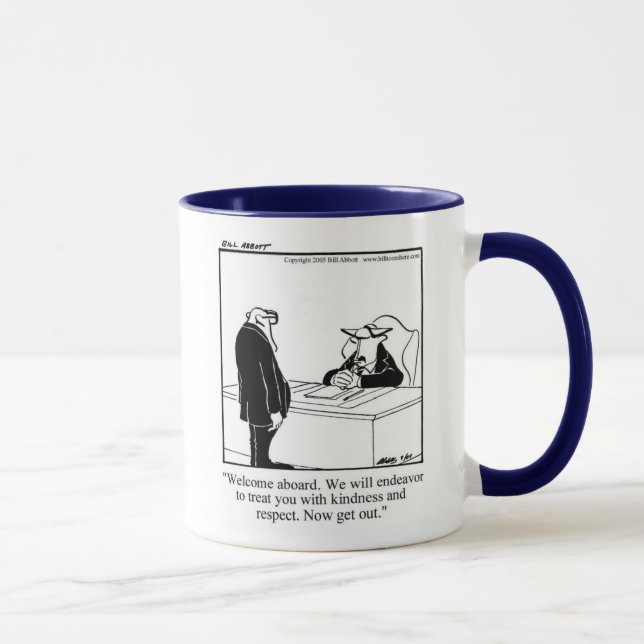 Taza Graciosa Bienvenida De Management Mug (Derecha)