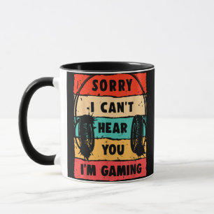 Taza Graciosa camiseta de gamer para adolescentes hombr