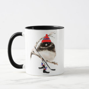 Taza Graciosa, chica de hockey, pájaro deportivo