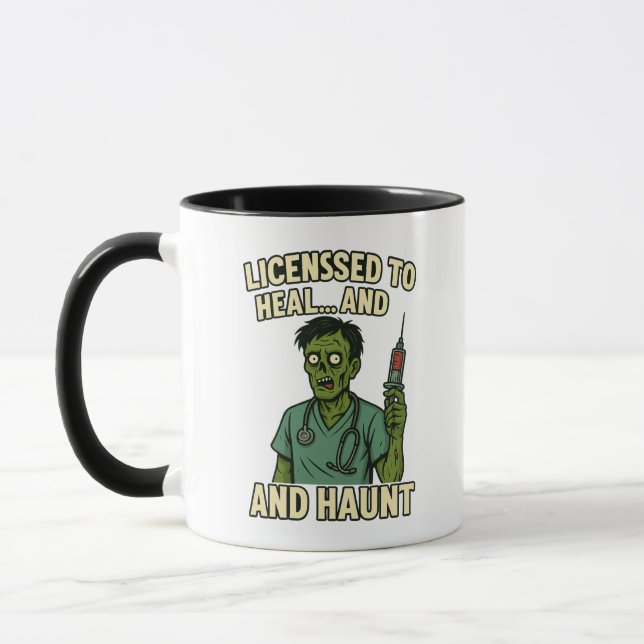 Taza Graciosa cirugía de Halloween Mug (Izquierda)