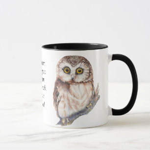 Taza Graciosa Cita de retiro Lechuza de Café con Actitu