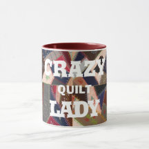 Graciosa "Crazy Quilt Lady" Vieja Parche Quilt