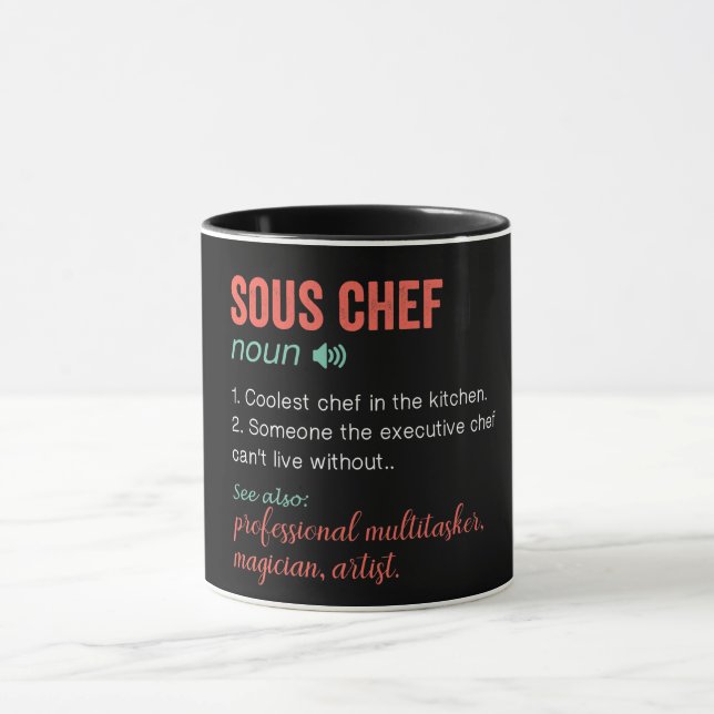 Taza Graciosa definición de chef sous (Centro)