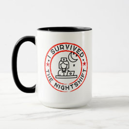 Taza Graciosa enfermera de turno nocturno Mug