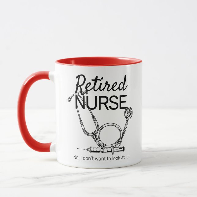 Taza Graciosa enfermera Retirada Medicina RN (Izquierda)