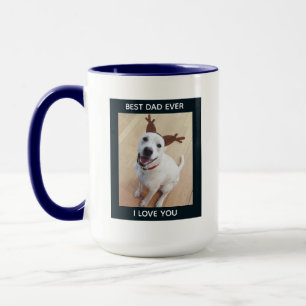 Taza Graciosa foto de perro lindo con los mejores ángel