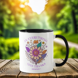Taza Graciosa Gratitud: En Tesalónica 5:18 Café