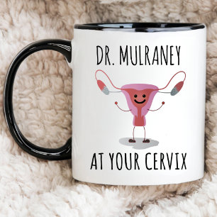 Taza Graciosa Obstetricia Ginecólogo Diseño Cute Cervix