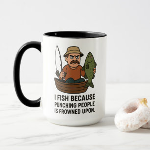 Taza Graciosa Pesca Mug - Regalo de Personalizado de pe