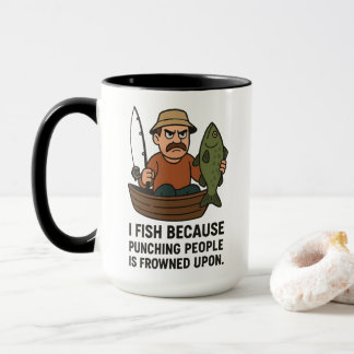 Taza Graciosa Pesca Mug - Regalo de Personalizado de pe