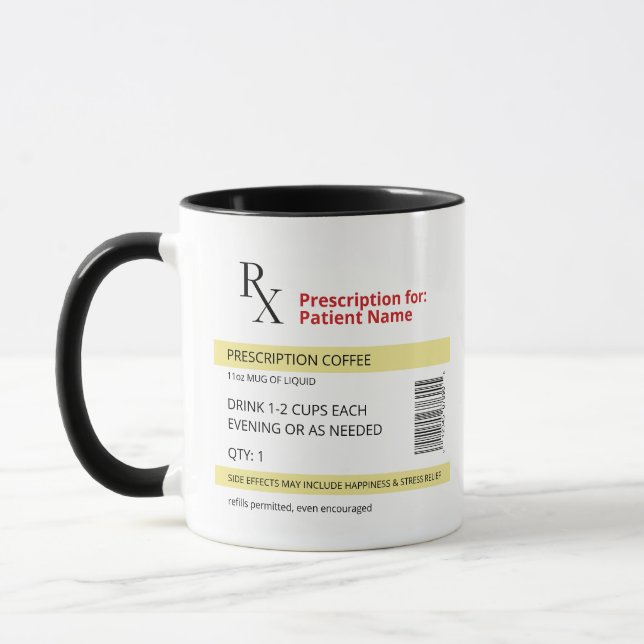 Taza Graciosa receta de café Mug - Enfermeras, farmacéu (Izquierda)