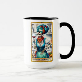 Taza Graciosa tarjeta Tarot/esposa del hogar ebria