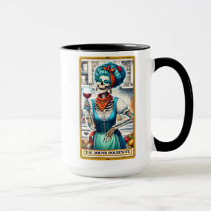 Taza Graciosa tarjeta Tarot/esposa del hogar ebria