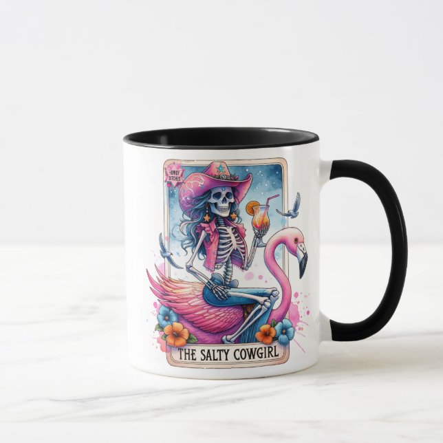 Taza Graciosa Tarjeta Tarot /La Vaquera Salada (Derecha)
