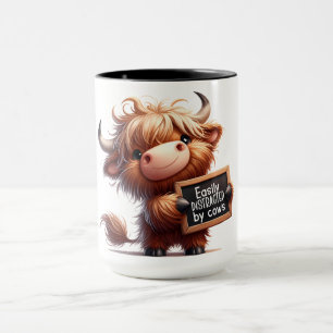 Taza Graciosa Vaca De Highland En El Departamento De Po
