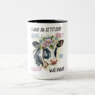 Taza Graciosa vaca fresca con actitud