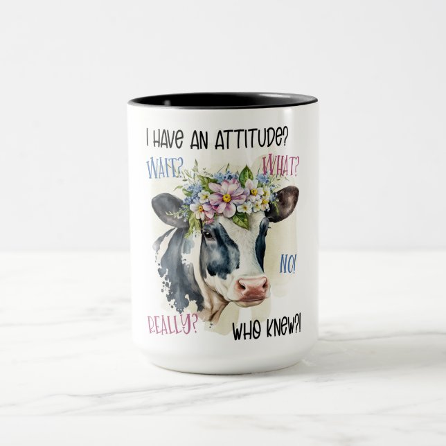 Taza Graciosa vaca fresca con actitud (Centro)
