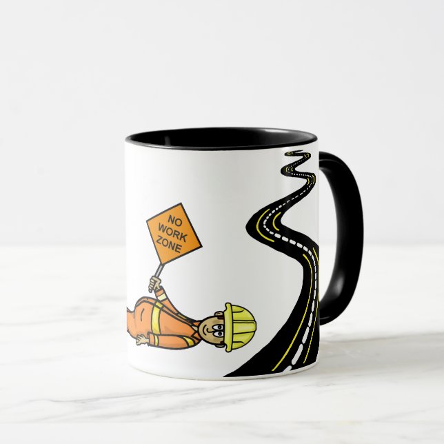 Taza Graciosa zona de trabajo de construcción de carret (Anverso derecho)