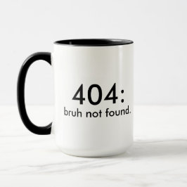 Taza Gracioso 400: bruh no encontrado. Café blanco mini