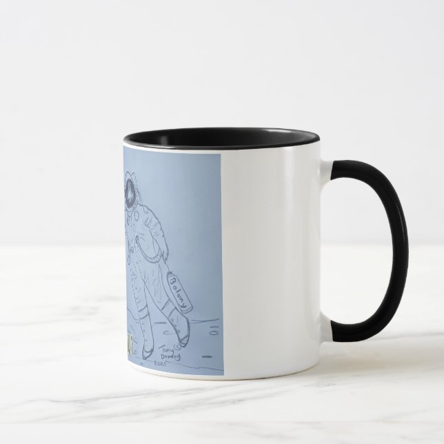 Taza Gracioso astronauta de Newfoundland Humor . (Derecha)