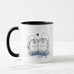 Taza Gracioso azul mejor té mortero amistad