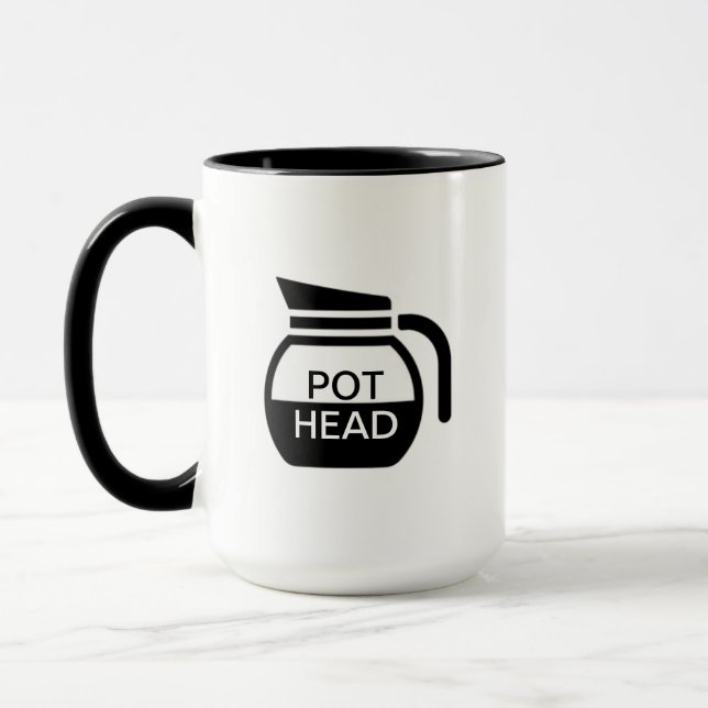 Taza Gracioso café con cabeza de pota (Izquierda)