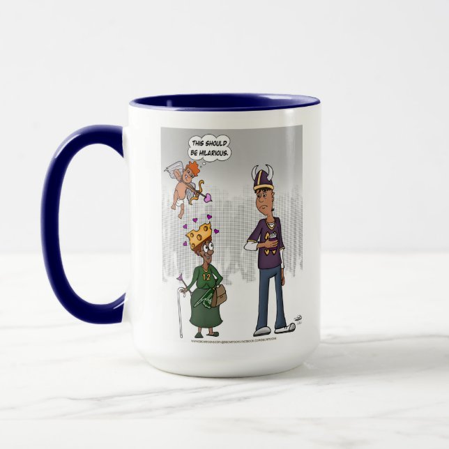 Taza Gracioso Café Cupido Mug (15 Ounce) (Izquierda)