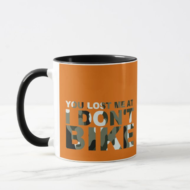 Taza Gracioso Camo que me perdiste no ciclista (Izquierda)