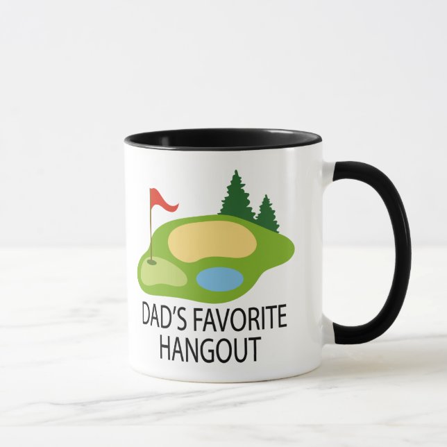 Taza Gracioso campo de golf de golf de papá Regalo de H (Derecha)