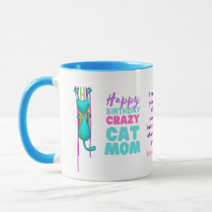 Taza Gracioso CAT MOM Cumpleaños De MARIDO A ESPOSA