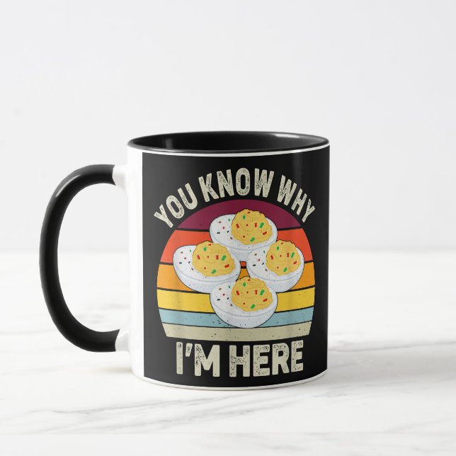 Taza Gracioso Día de Acción de Gracias Deviled Huevos s (Izquierda)