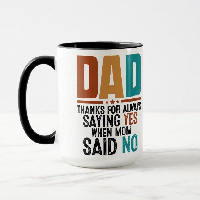 Taza Gracioso Día del Padre - Real MVP de la paternidad (Izquierda)