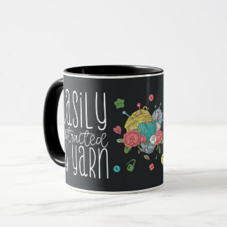 Taza Gracioso distrado fácilmente por Yarn Crochet Mug