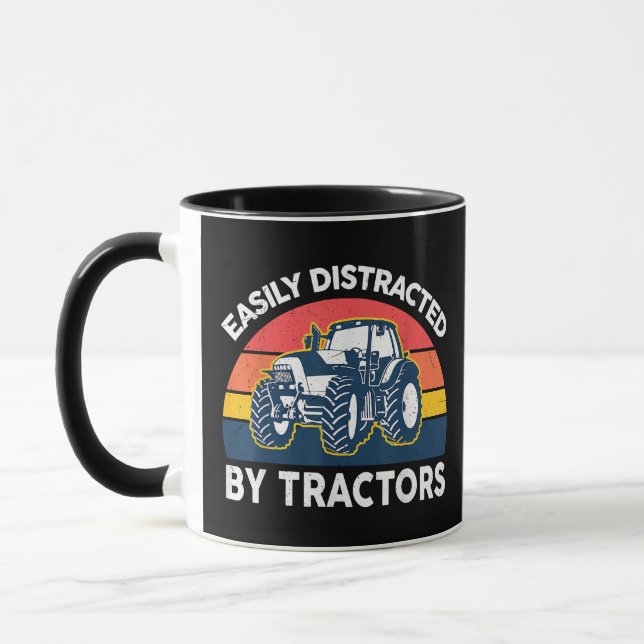 Taza Gracioso Distraído Fácilmente Por El Agricultor De (Izquierda)
